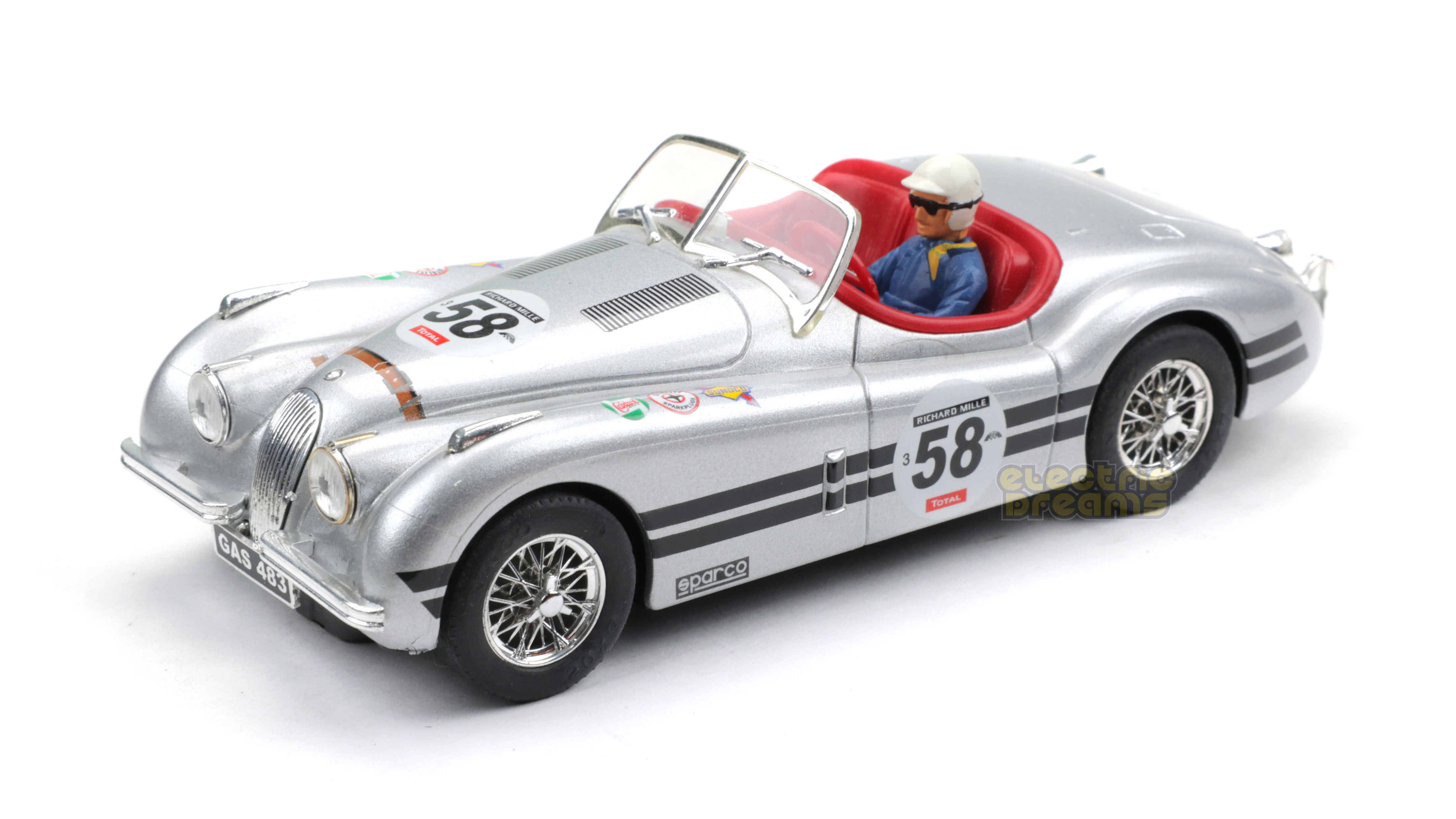 Ninco 50465 - Jaguar XK120 #58 - Silver